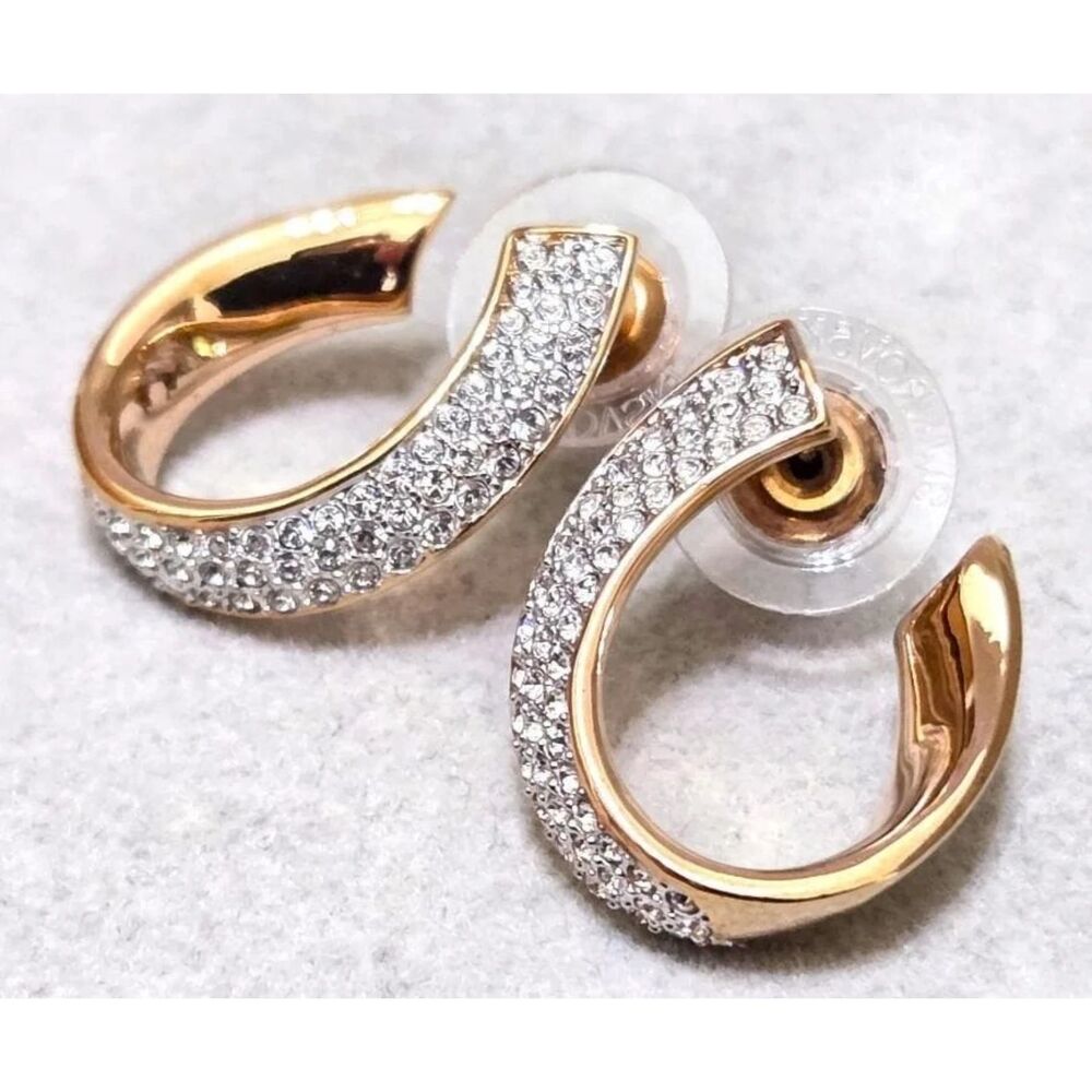 NWOT Swarovski Exist Rosegold Crystal Earring - Picture 12 of 16
